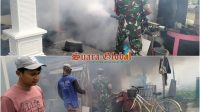 Babinsa 0817/09 Koramil Balongpanggang Bantu Warga Laksanakan Fogging Cegah Demam Berdarah di Desa Wonorejo