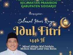 Pemerintah Desa Simpang Kecamatan Prambon Kabupaten Sidoarjo Mengucapkan Selamat Hari Raya Idul Fitri 1446 H. Minal Aidin Wal Faizin. Mohon Maaf Lahir dan Batin