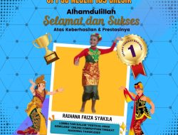 UPT SDN 169 Gresik Mendapatkan Juara Umum Tingkat Nasional