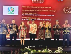 RSUD Grati Raih Penghargaan Top BUMD Awards 2025 BLUD RSUD Bintang 5 dan Top CEO BUMD 2025