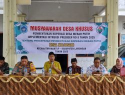 Pemdes Mojosari Mantup Laksanakan Musdessus Pembentukan Koperasi Merah Putih