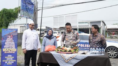 Satlantas Polres Gresik Gelar Ruqyah di Jalur Tengkorak Duduksampeyan, Upaya Spiritual Cegah Lakalantas
