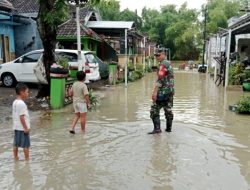 Banjir Luapan Kali Lamong Menggenangi Beberapa Desa di Balongpanggang