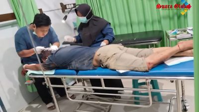 Pria Asal Cerme Di Hajar Massa Usai Kepergok Bobol Rumah di Sugio Lamongan