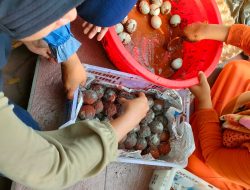 Belajar Sambil Berkarya, Siswa SDN Kebonagung 2 Sukodono Produksi Telur Asin Bersama UMKM Lokal