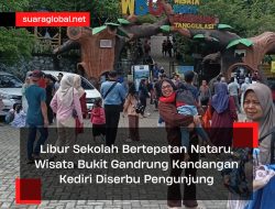 Libur Sekolah Bertepatan Nataru, Wisata Bukit Gandrung Kandangan Kediri Diserbu Pengunjung