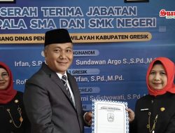 Rotasi 5 Kepala Sekolah Tingkat SMA di Gresik Resmi Dilantik, Tingkatkan Kinerja Nyata dan Intregitas