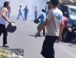 Motor Pengangkut BBM Tabrakan dan Meledak, Korban Meninggal Dunia Ditempat