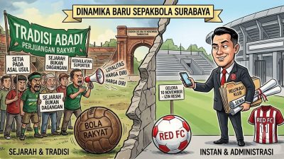 Dinamika Baru Sepak Bola Surabaya: Kepindahan de Red FC ke Tambaksari dan Respon Publik